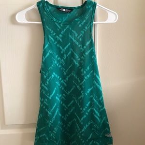 The North Face Green Racerback Flash Dry Tank Top